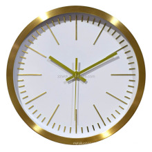 Narrow Rim Aluminum 3D dial Wall Clock for home decorate